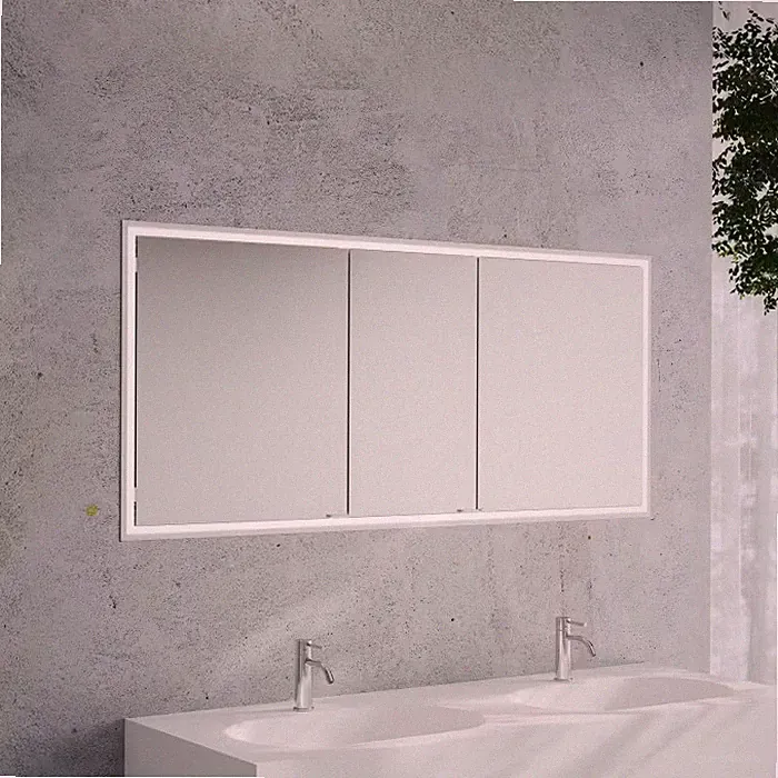 Kronenbach Cube 2.0 Spiegelschrank 160 cm, Unterputz, 3-türig