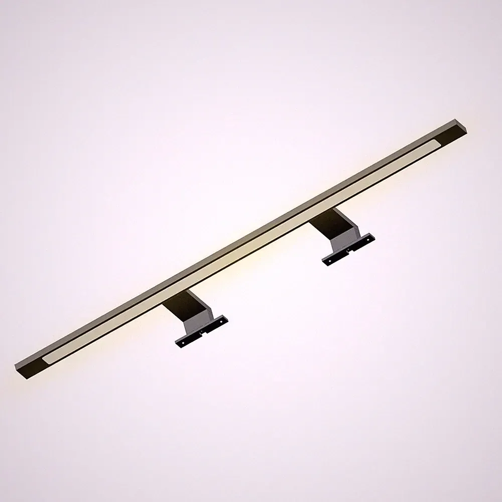 LED Bad Spiegel-Leuchte Bad-/Schrank-Lampe Aufbau-Leuchte 740mm schwarz