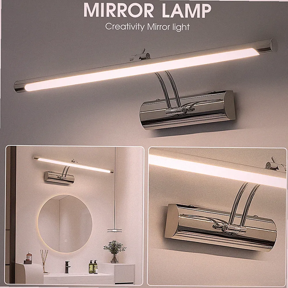 LED Bad Spiegelleuchte Badlampe 230V Schrankleuchte Tube Spiegelschrank NEW