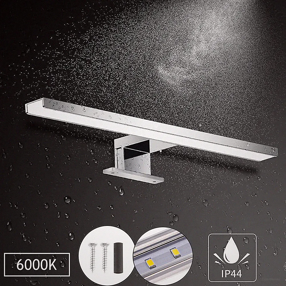 LED Bad Spiegelleuchte Badlampe 230V Schranklichte Tube Spiegelschrank Leuchte