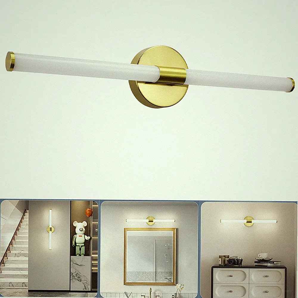 LED Bad Spiegelleuchte Badlampe 230V Tube Badezimmer Spiegelschrank Leuchte