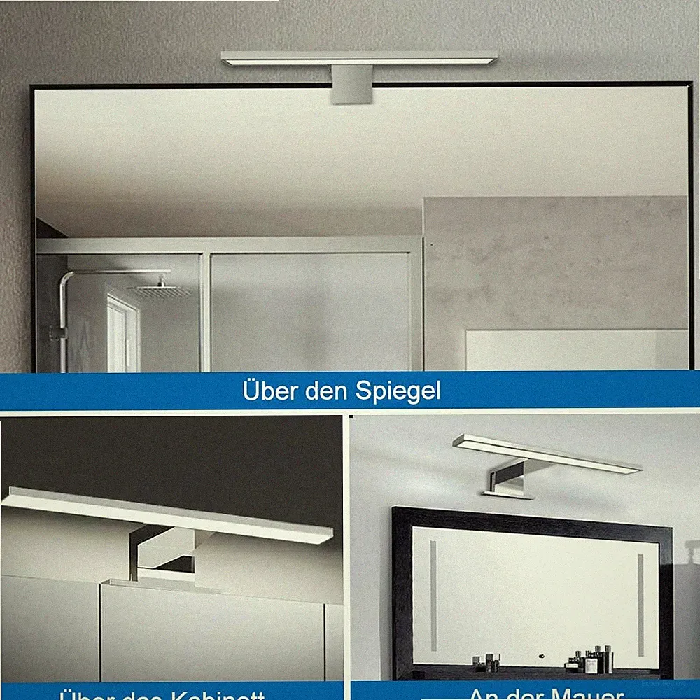 LED Bad Spiegelleuchte Badlampe Schrankleuchte Röhre Spiegelschrank Leuchte 30cm