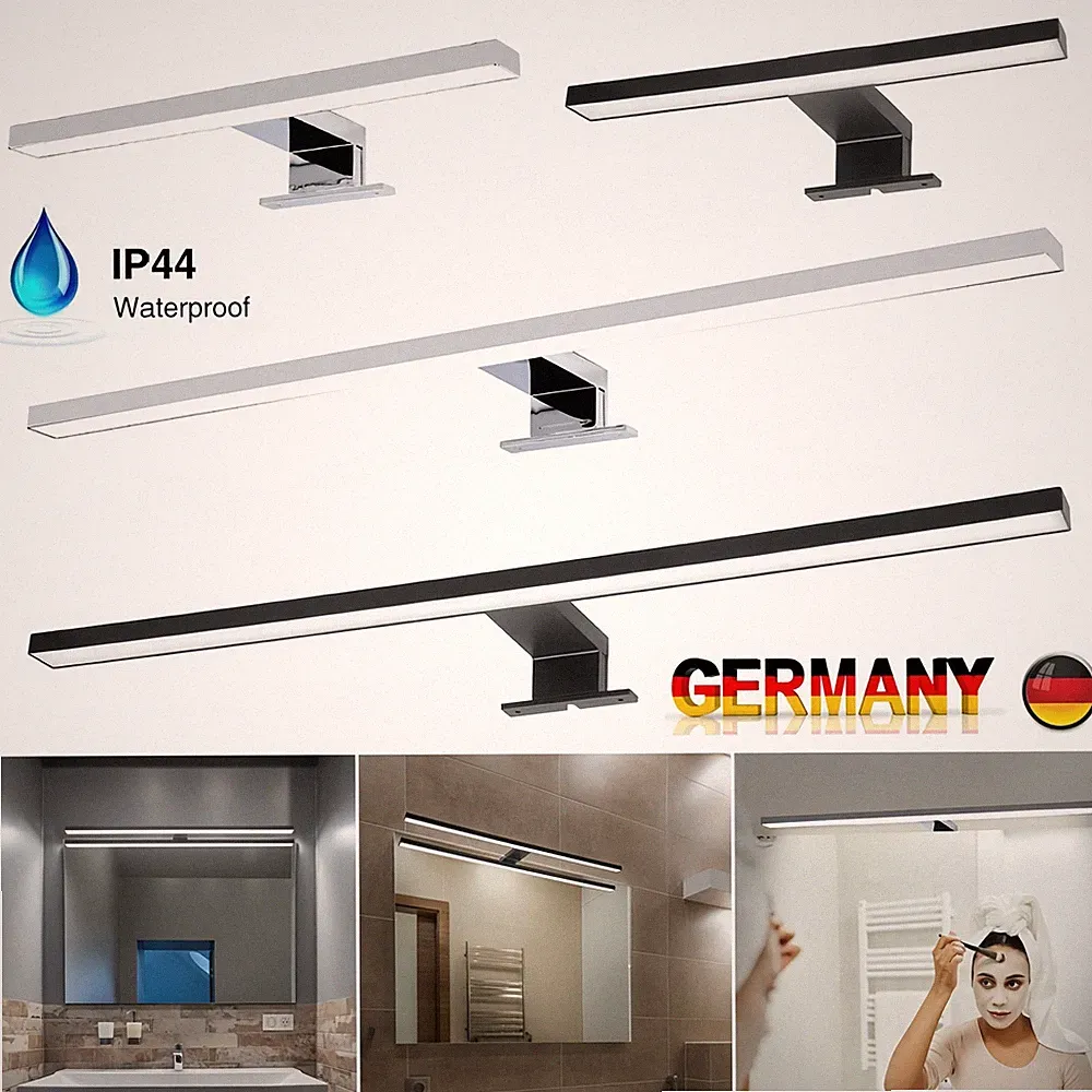 LED Bad Spiegelleuchte Badlampe Schrankleuchte Tube 230V Spiegelschrank Leuchte