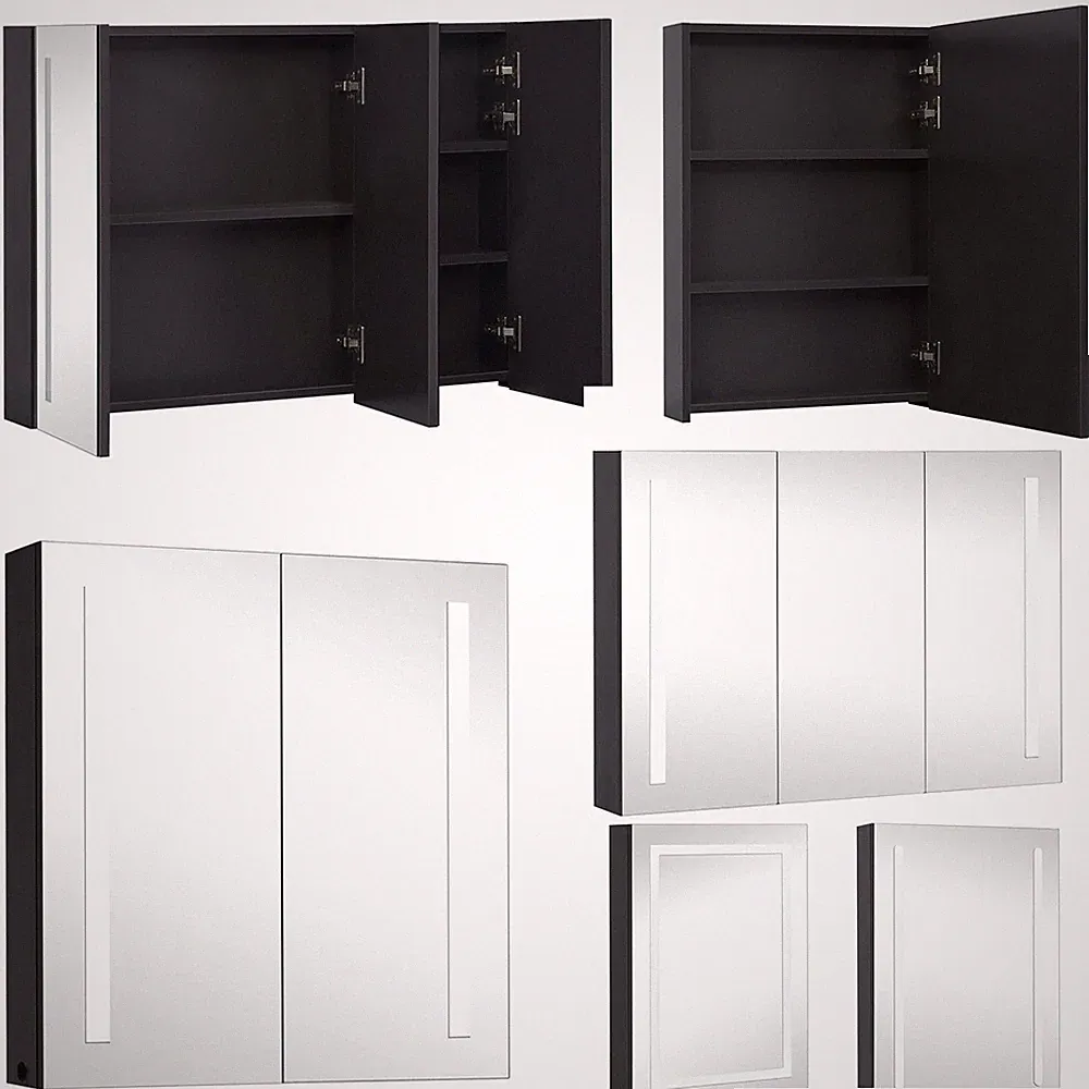 LED-Bad-Spiegelschrank Badezimmerspiegel Badschrank Hängeschrank mit Spiegel Neu