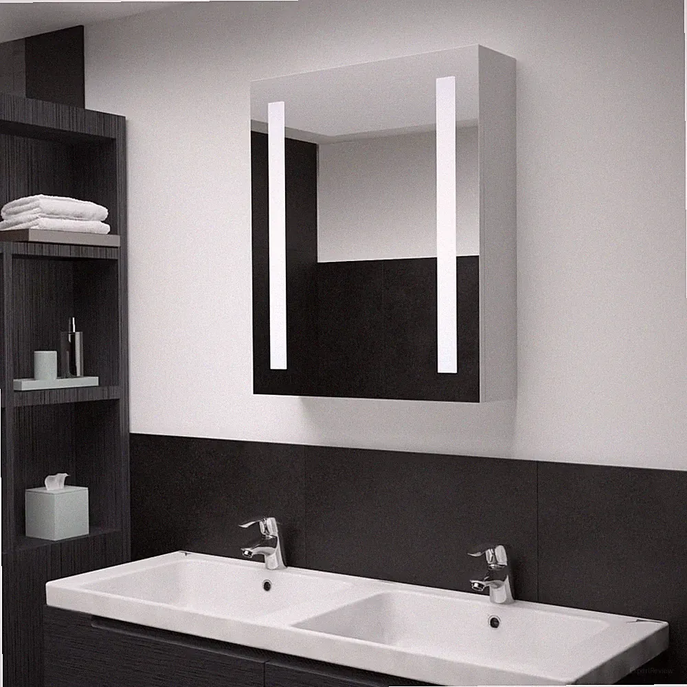 LED Bad Spiegelschrank Badezimmerspiegel Badspiegel Badschrank Hängeschrank Neu