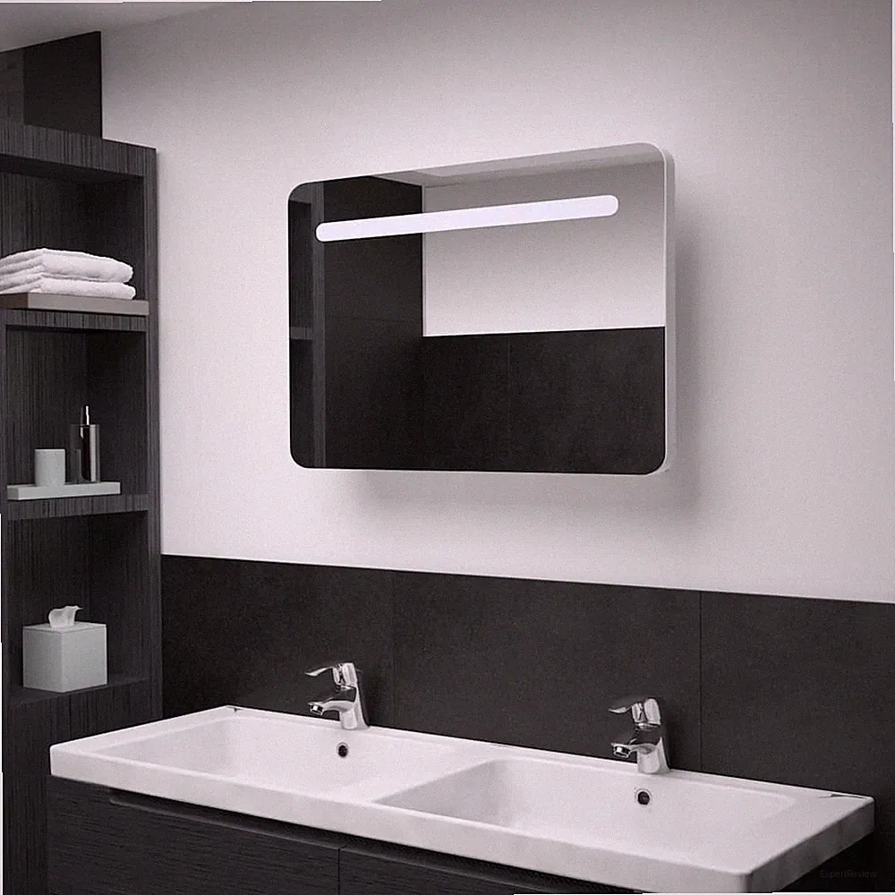 LED Bad Spiegelschrank Spiegel Badspiegel Schrank Badschrank 80x9,5x55cm vidaXL