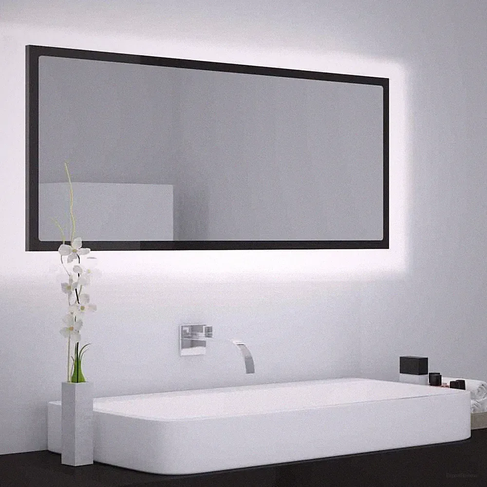 LED-Badspiegel Acryl Spiegelschrank mit LED Badschrank Badezimmer Hängeschrank