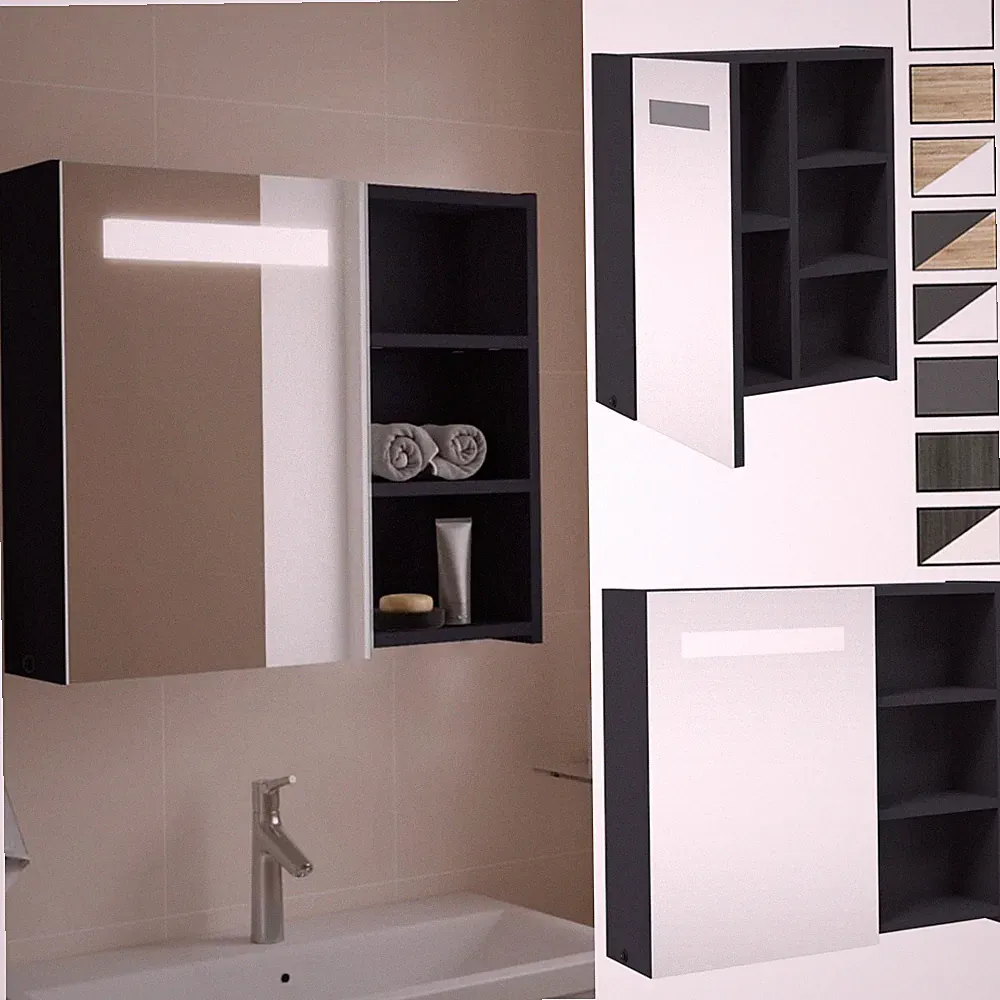 45 cm Beleuchteter Spiegelschrank