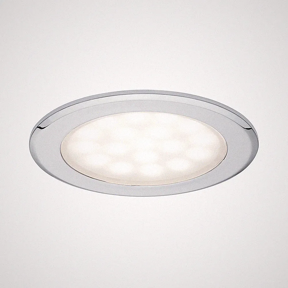 LED Möbeleinbauleuchten Spiegelschrank rund 65 mm 2x2,5W 2x180lm 230/12V 3000K C
