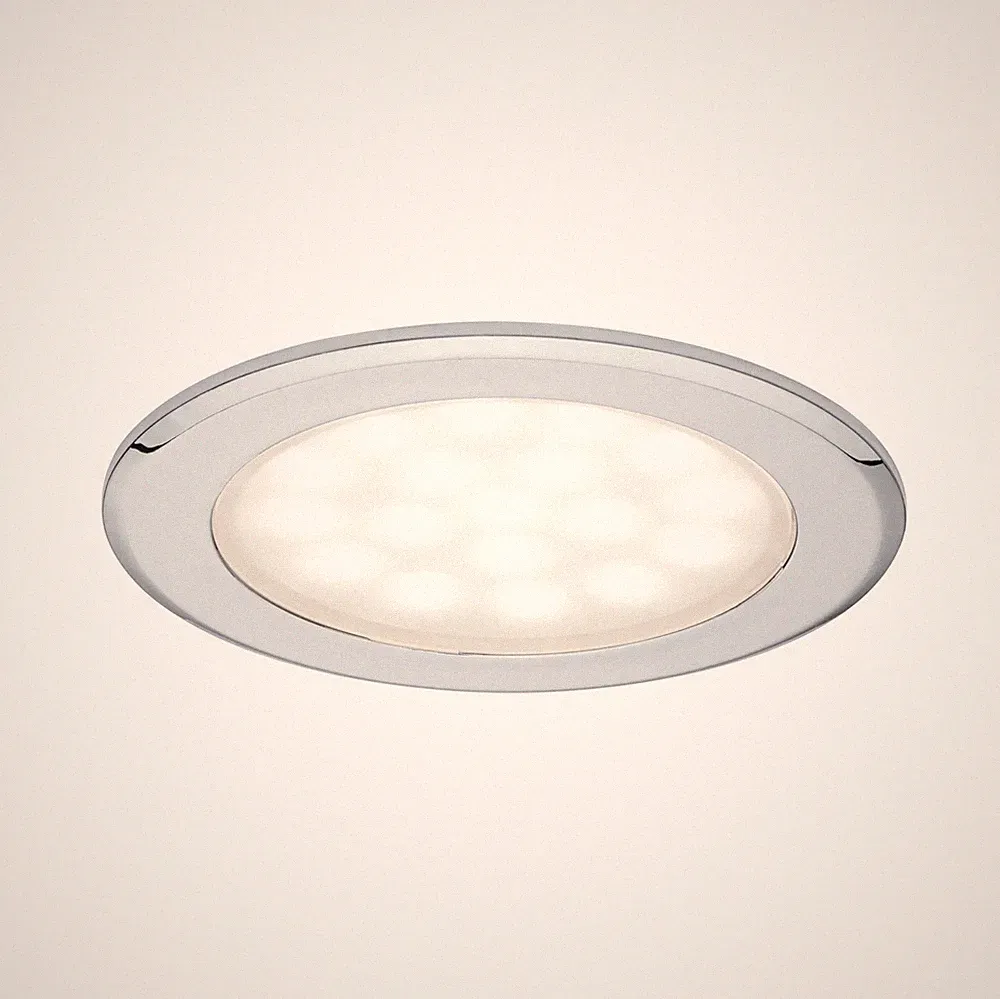 LED Möbeleinbauleuchten Spiegelschrank rund 65 mm 2x2,5W 2x180lm 230/12V 3000K C