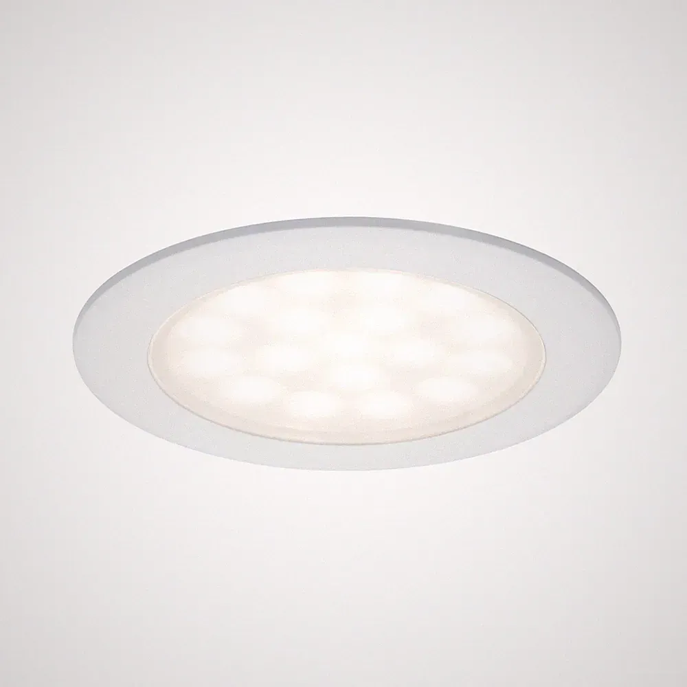 LED Möbeleinbauleuchten Spiegelschrank rund 65 mm 2x2,5W 2x180lm 230/12V 3000K W