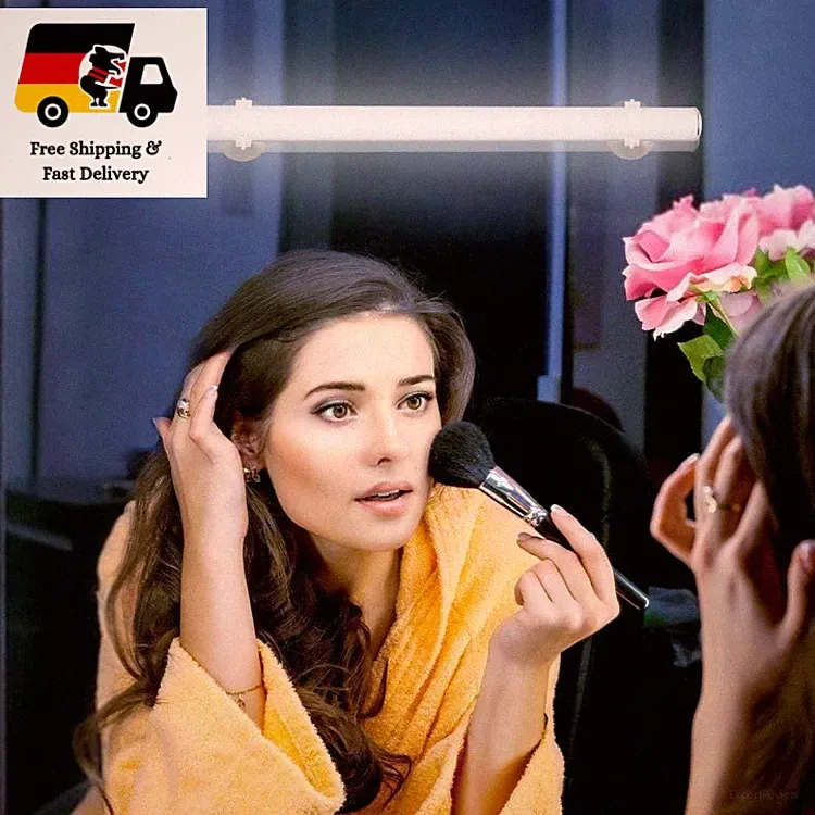 LED Schminklicht Dimmbar für Spiegel, Tragbare Schminkleuchte Silber 1, 27