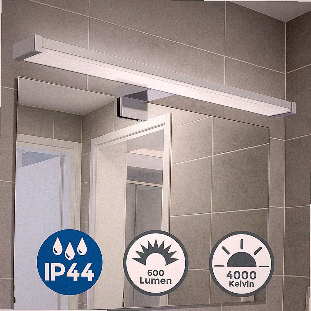 LED Spiegel-Leuchte Aufbau-Lampe 40cm 7W Schminklicht IP44 Badezimmer Neutralwei