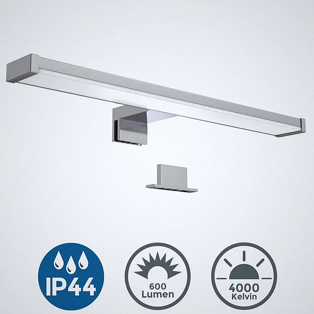 LED Spiegel-Leuchte Aufbau-Lampe 40cm 7W Schminklicht IP44 Badezimmer warmweiß