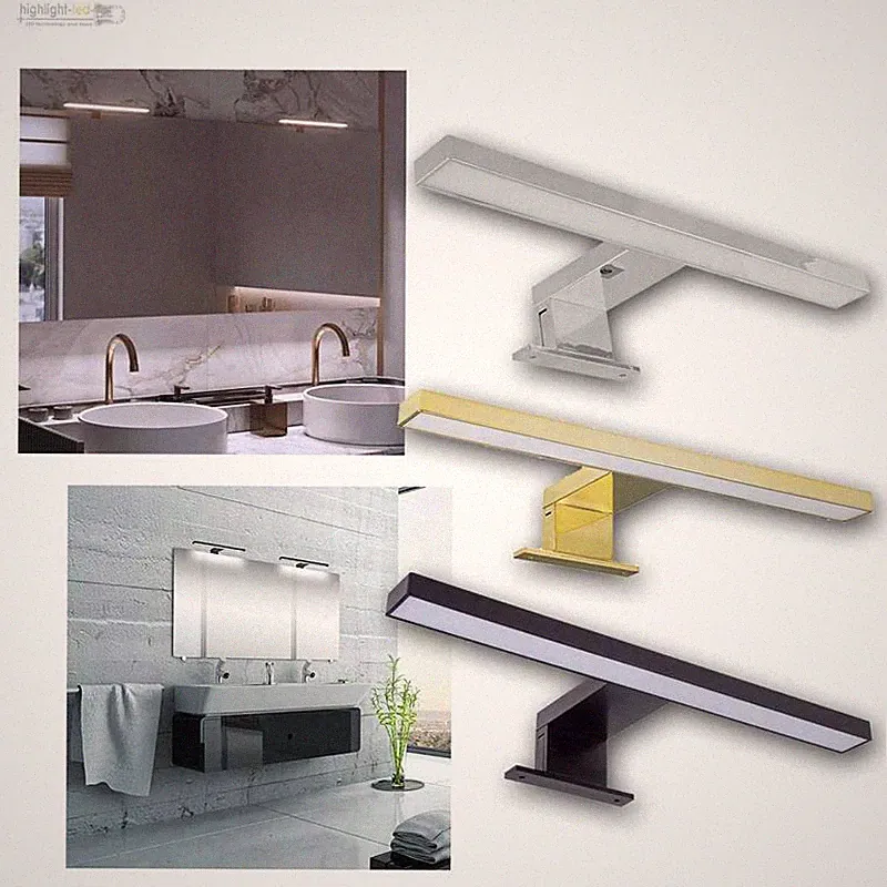 LED Spiegel-Leuchte, Badezimmer Bad Beleuchtung, Aufbau-Lampe IP44, Schminklicht
