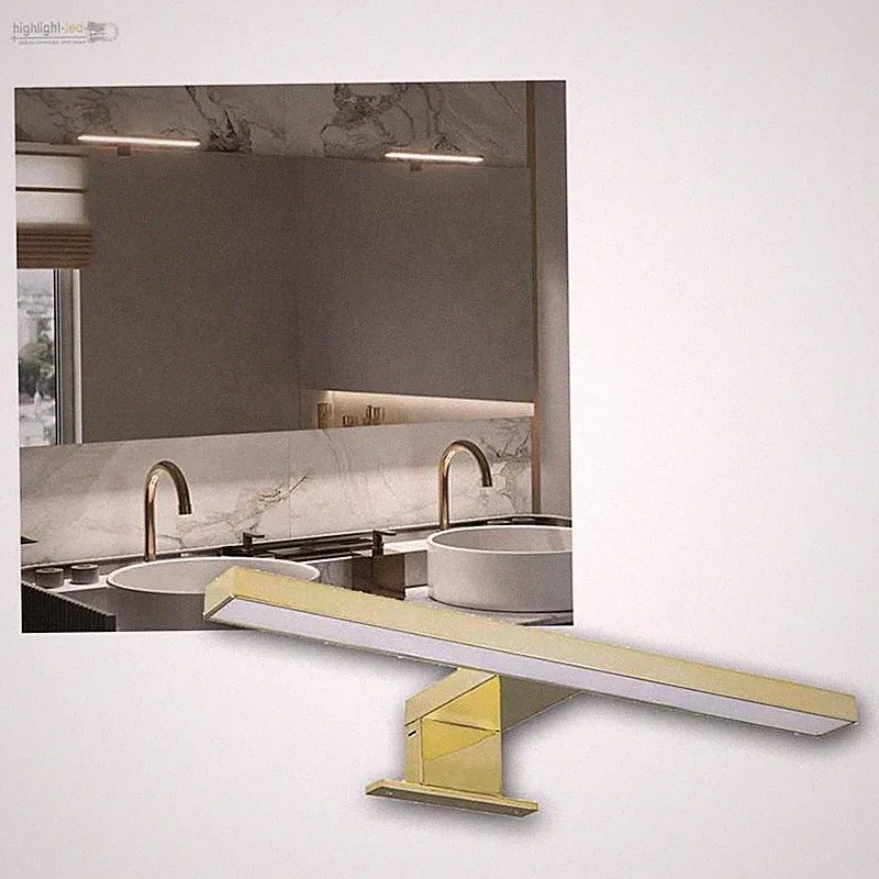 LED Spiegel-Leuchte, Badezimmer Bad Beleuchtung, Aufbau-Lampe IP44, Schminklicht