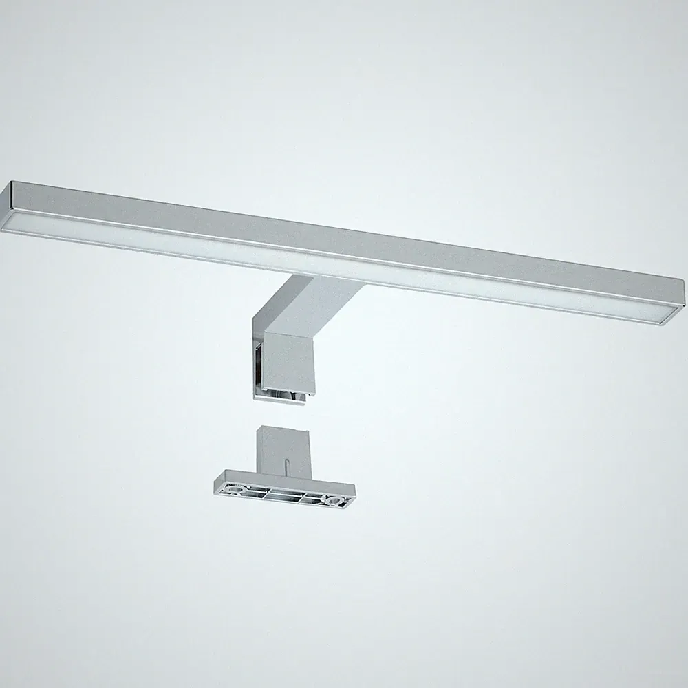 LED Spiegelleuchte 230V Chrom Badlampe Schminklicht Kaltweiß Versandrückläufer