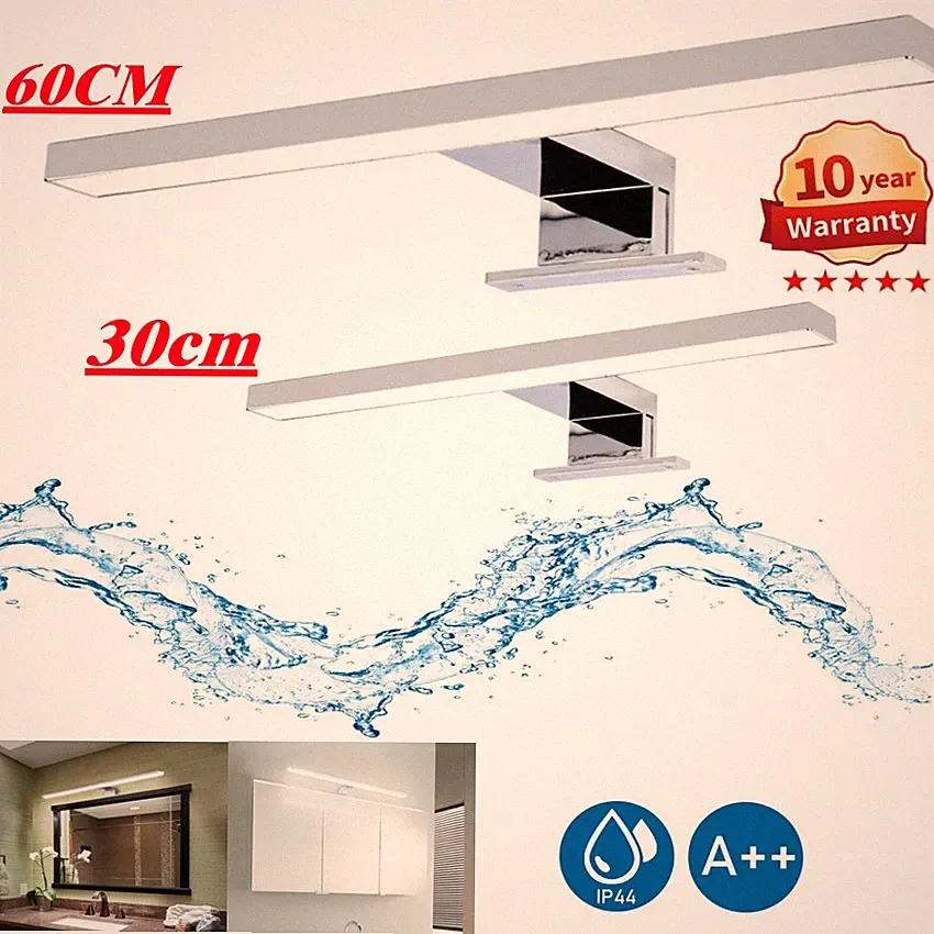 LED Spiegelleuchte 30-60cm Badleuchte Schminklicht Aufbaulampe Schrank-Beleuchtu