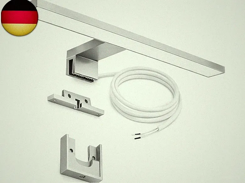 LED Spiegelleuchte 30 cm 5W 550 lm 4000K Neutralweiß – Bad Spiegellampe IP44 fü