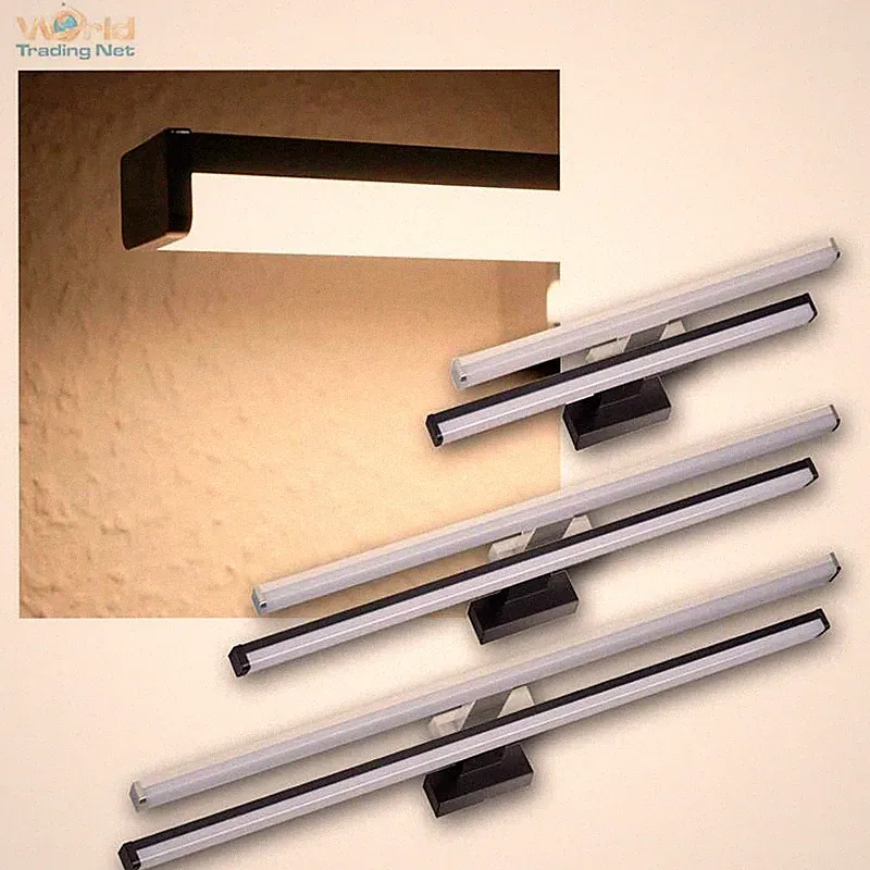 LED Spiegelleuchte 40/60/90cm 230V IP44 Bad Beleuchtung Aufbaulampe Schminklicht
