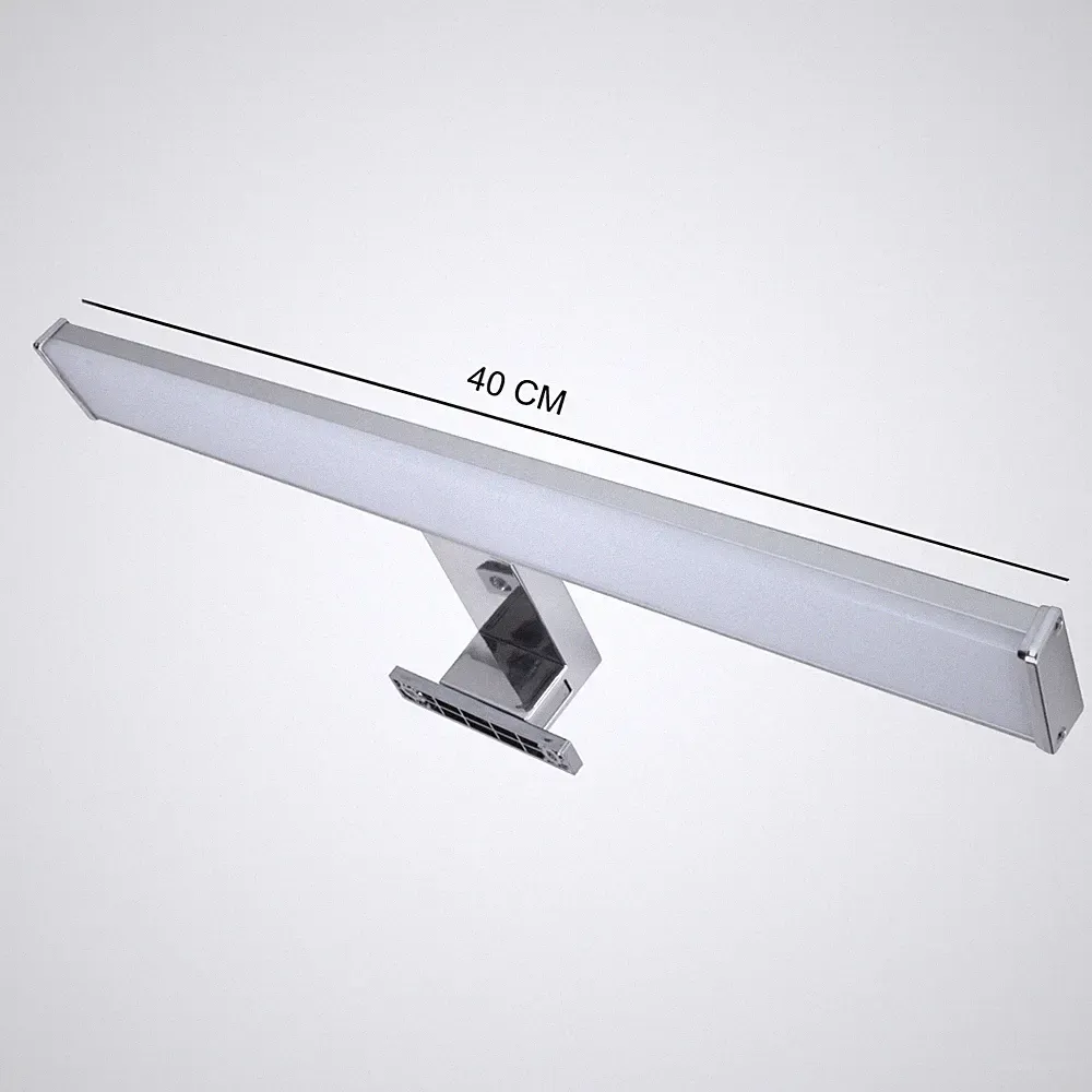 LED Spiegelleuchte Bad IP44 Aufbaulampe 40 cm 8W Schminklicht