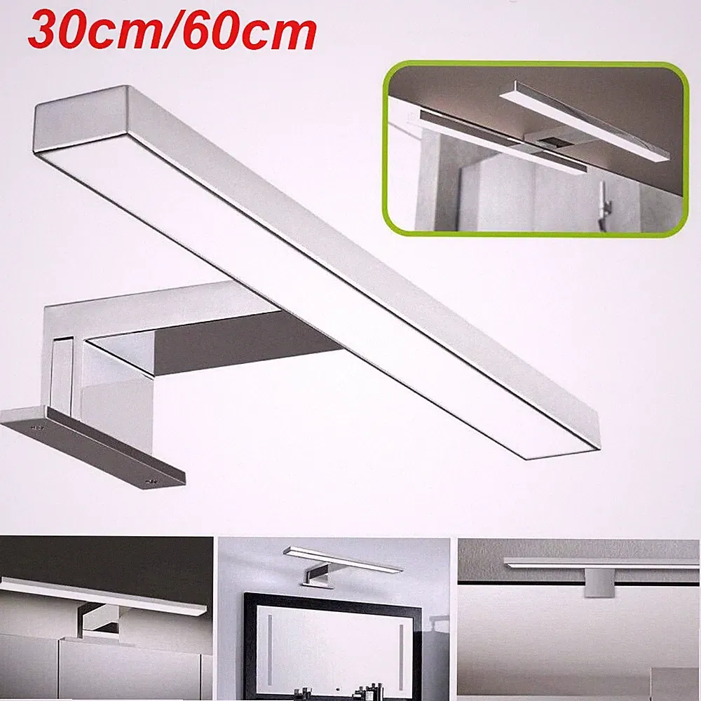LED Spiegelleuchte Badlampe 230V Schrankleuchte Röhre Spiegelschrank Bad Leuchte