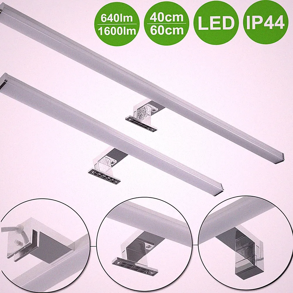 LED Spiegelleuchte Badlampe Aufbaulampe IP44 Schminklicht Leuchte 230V 8W 11W