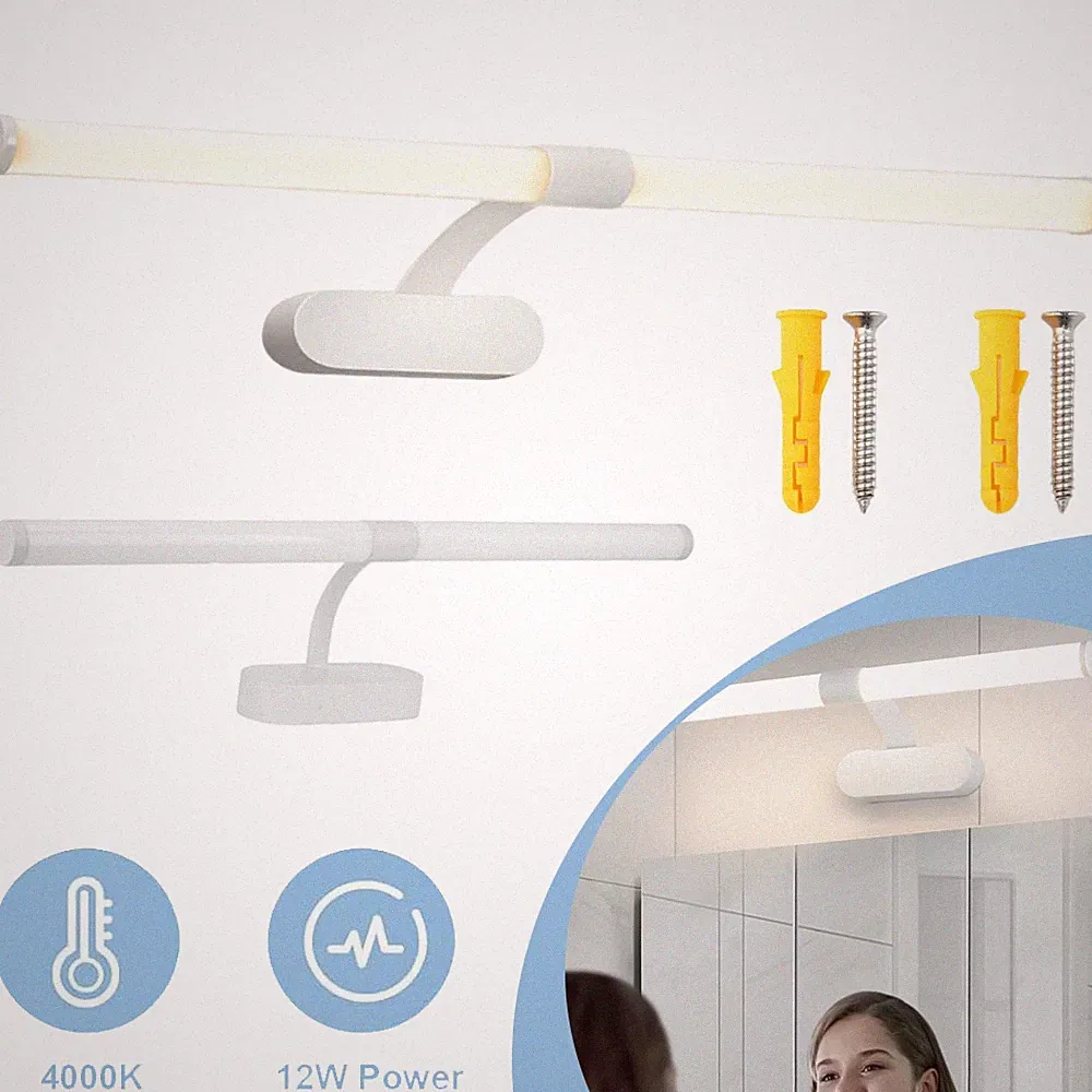 LED Spiegelleuchte Badleuchte Schminklicht Spiegellampe 60CM Spiegel Wandlampe