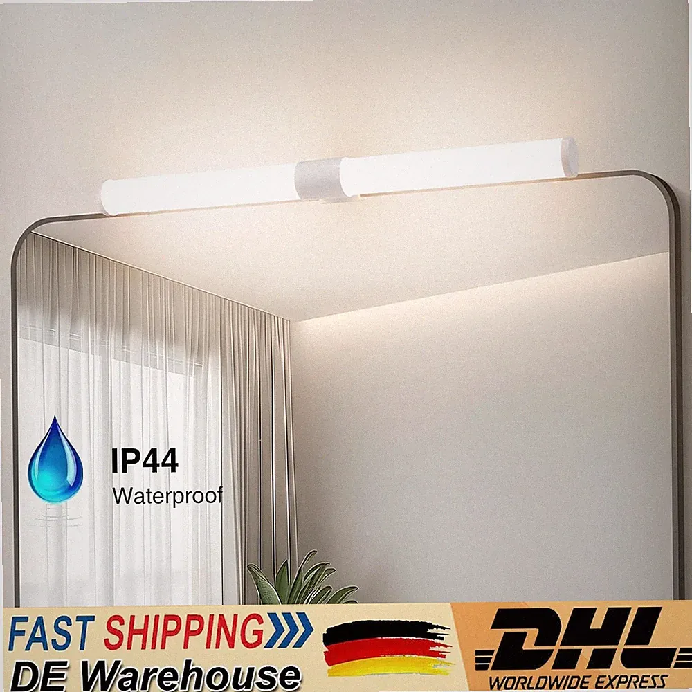 LED Spiegelleuchte für Badezimmer Spiegelschrank, IP44 Wandlampe Bad 230V 40cm