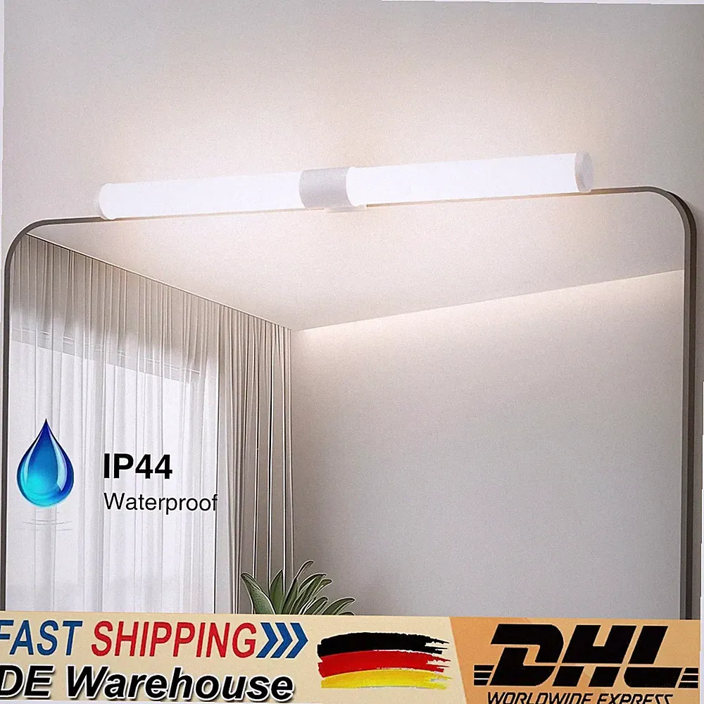 LED Spiegelleuchte für Badezimmer Spiegelschrank, IP44 Wandlampe Bad 230V 40cm