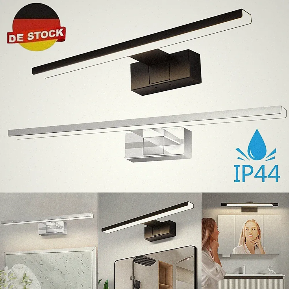 LED Spiegelleuchte Schminklicht Bad Beleuchtung Badezimmer Aufbaulampe Wand IP44