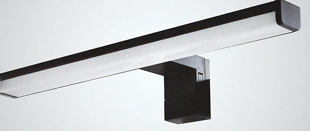 LED Spiegelleuchte Schrankleuchte Wandleuchte Badleuchte Badlampe schwarz chrom