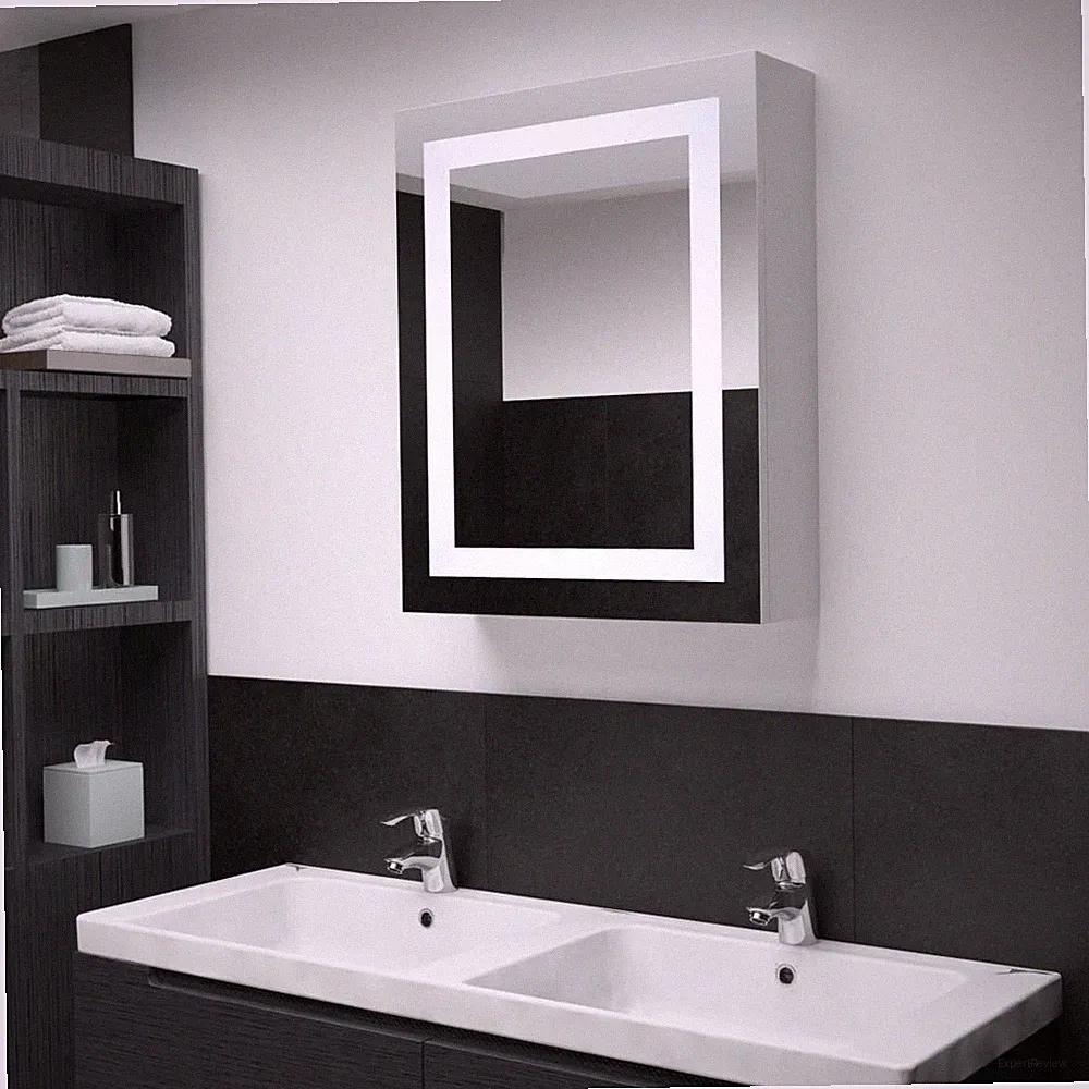 LED-Spiegelschrank 50x13x70 cm Wandspiegel Badezimmer Badspiegel Badezimmerspieg
