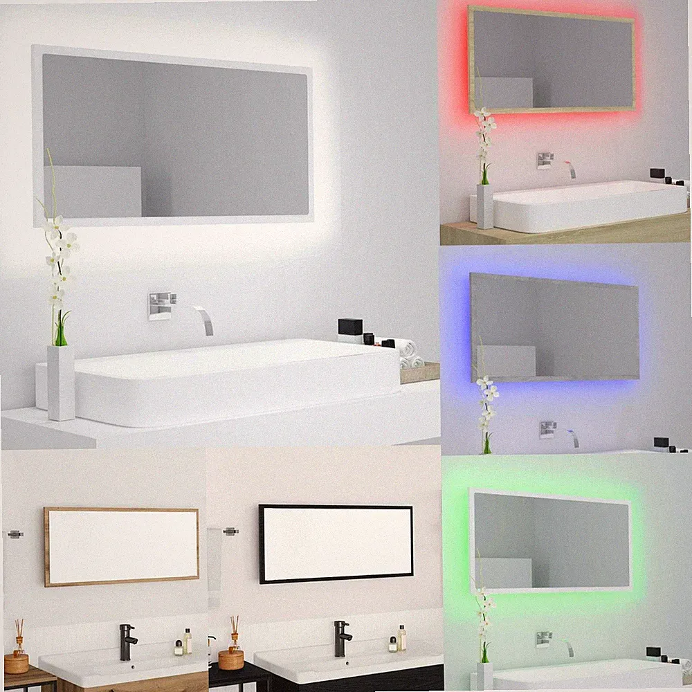 LED-Spiegelschrank Bad-Wandschrank Badezimmerschrank Hängeschrank Badschrank Neu