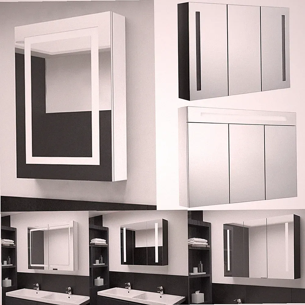 LED Spiegelschrank Badezimmerschrank Badspiegel Badezimmerspiegel 50-89cm