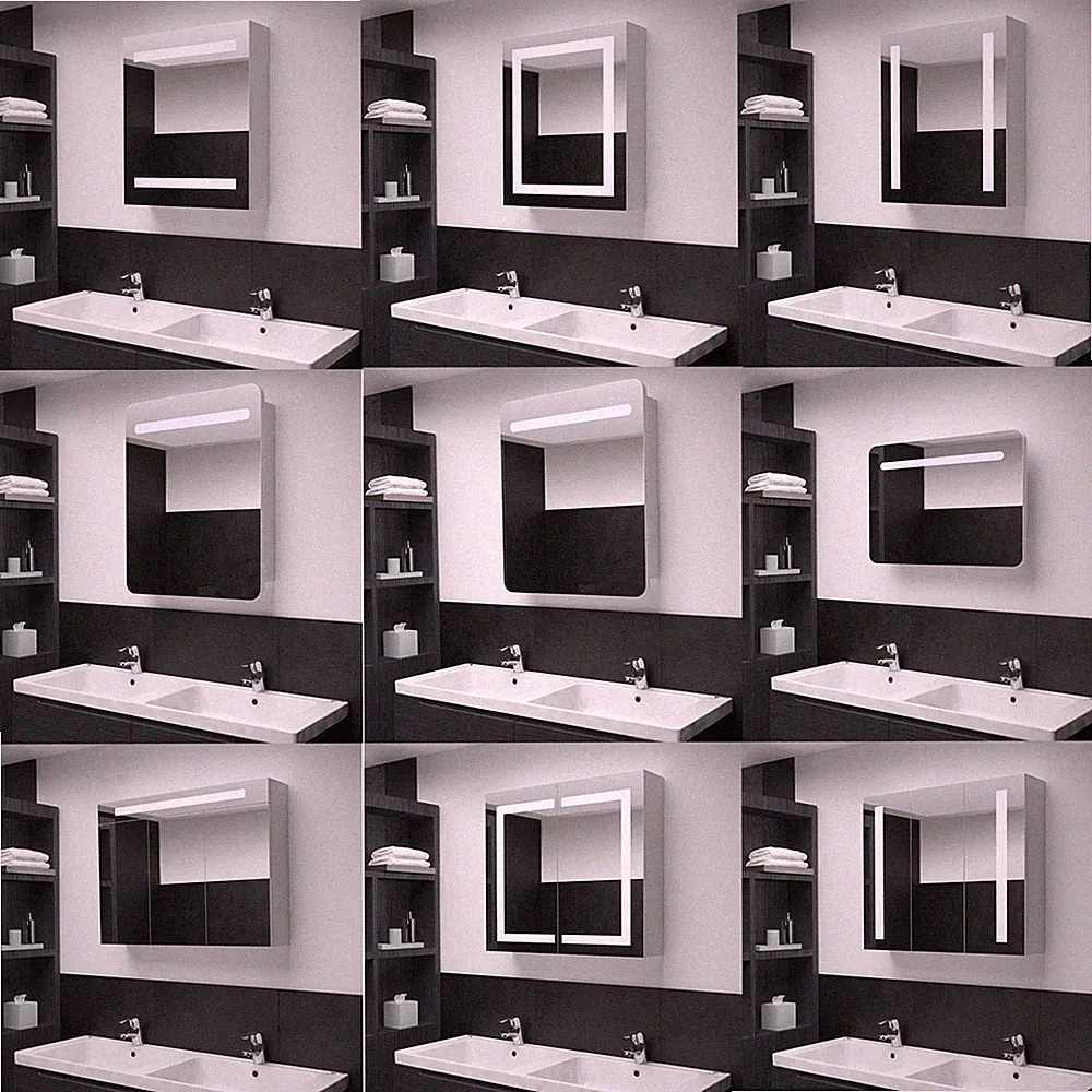LED Spiegelschrank Badezimmerspiegel Badschrank Bad Spiegel Hängeschrank Auswahl