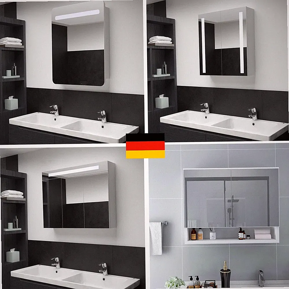 LED Spiegelschrank Badezimmerspiegel Badschrank mit LED-Beleuchtung Maßewahl DE