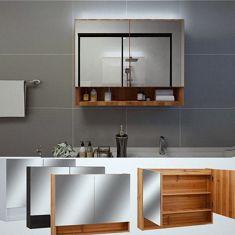 LED Spiegelschrank Badschrank Badspiegelschrank Badspiegel LED-Beleuchtung Bad