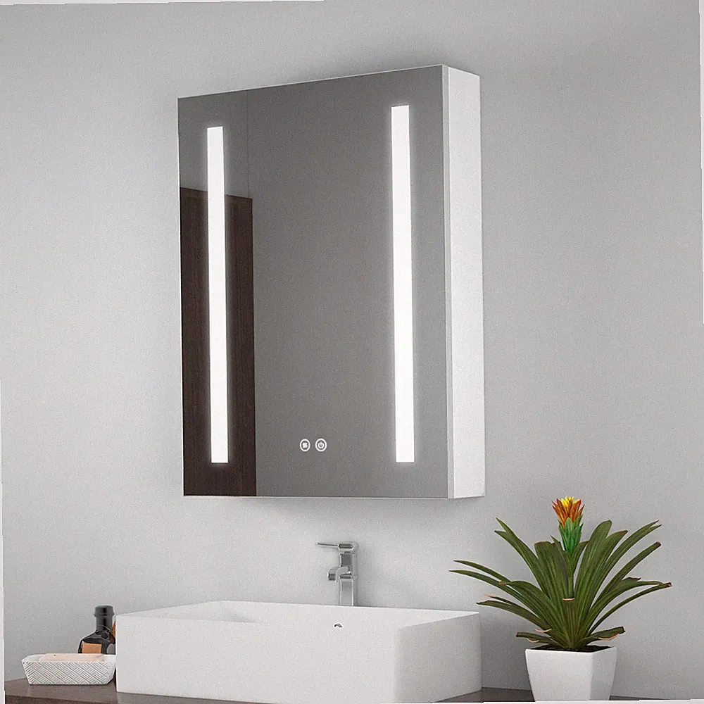 LED Spiegelschrank Badschrank Mit Beleuchtung Badspiegel Touch Beschlagfrei EMKE