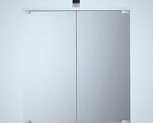 LED Spiegelschrank Jokey Kandi 60 x 19,4 x 70,2 cm weiß hochglanz 2 trg.