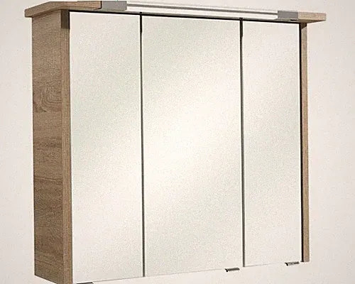 LED Spiegelschrank pelipal Prato II 75cm Eiche Natur quer 045.467569 IP 20
