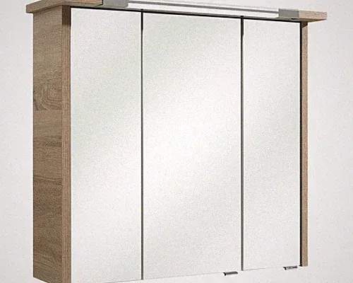LED Spiegelschrank pelipal Prato II 75cm Eiche Natur quer 045.467569 IP 20