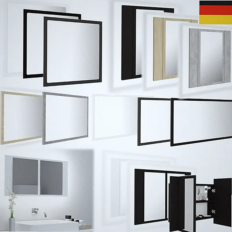 Lichtspiegel Badspiegel mit LED Spiegelschrank Badezimmer Spiegel Wandspiegel