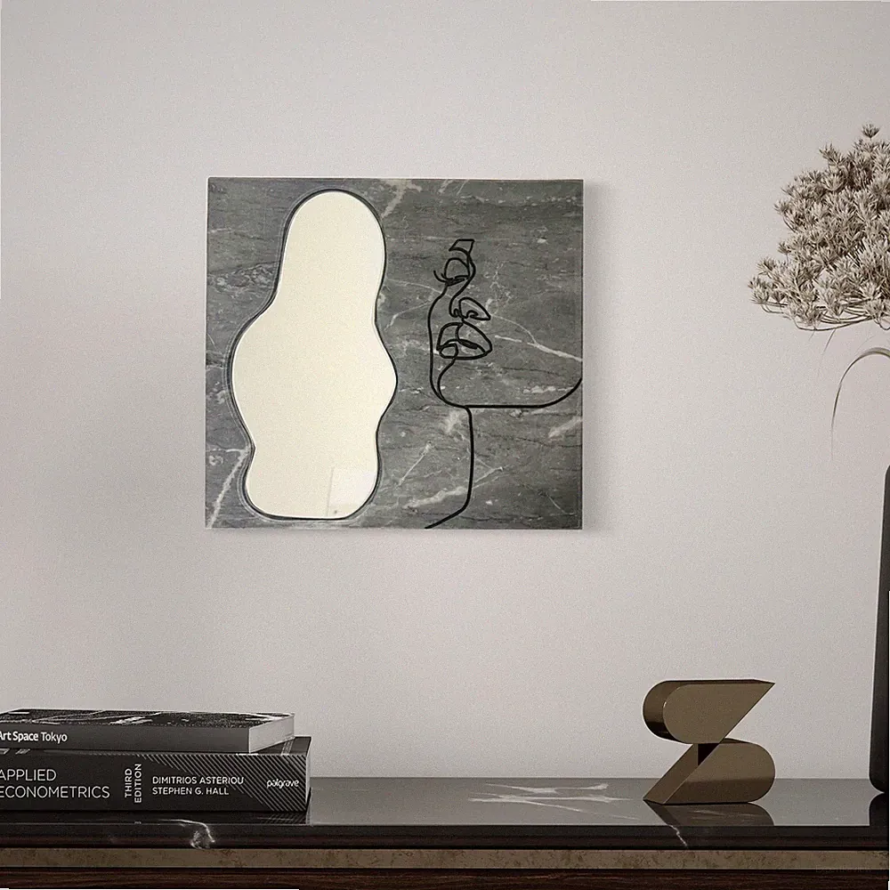 MARMORSPIEGEL, DESIGNSPIEGEL, SPIEGEL, MARBLE MIRROR