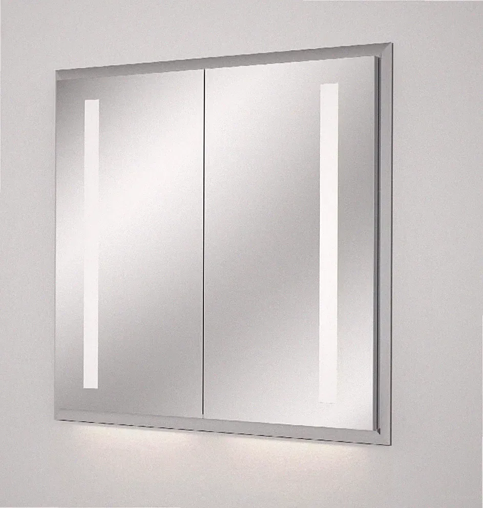 NEU OVP Reflection Alu-Wandeinbau-Spiegelschrank SANIPA