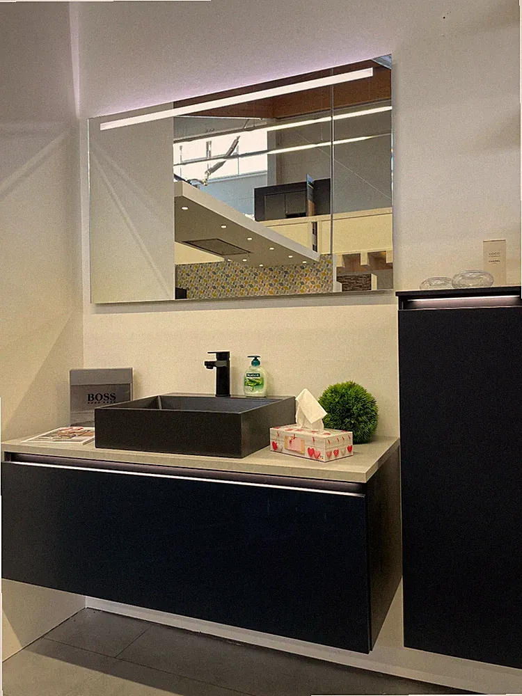 Nolte Ausstellungsbad S19 Soft Lack 76T Lack, Tiefblau softmatt