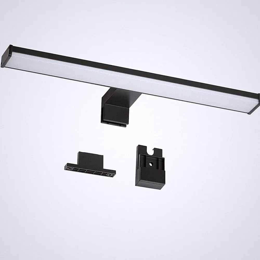 Oktaplex BALI 3 in 1 Black LED Spiegelleuchte schwarz 8W 3000K 40cm Spiegellampe