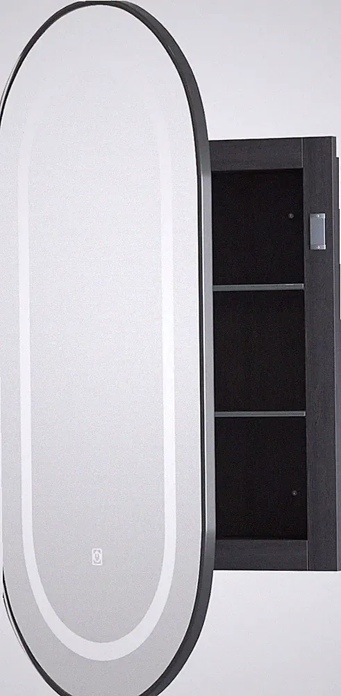 spiegelschrank bad schwarz 80cm