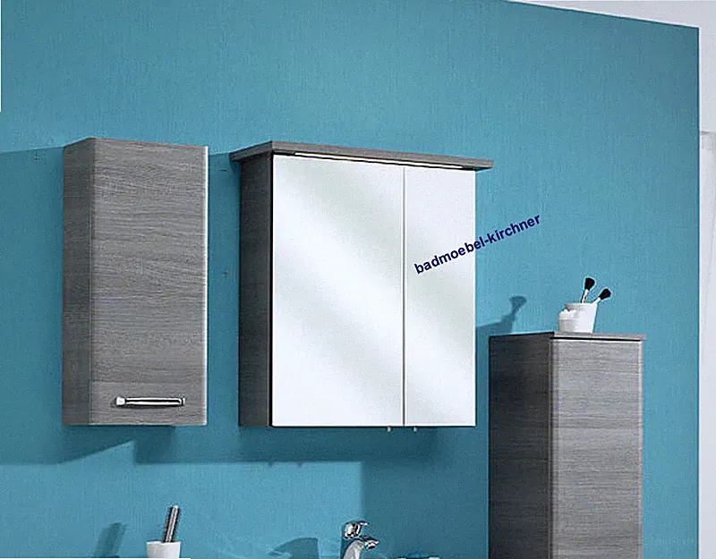 Pelipal Badmöbel 328 Spiegelschrank ALIKA 65 cm Graphit Struktur quer
