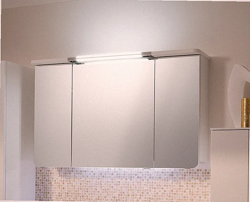 Pelipal Badmöbel > Spiegelschrank > CASSCA 02 weiß Glanz 122 cm - Comfort N